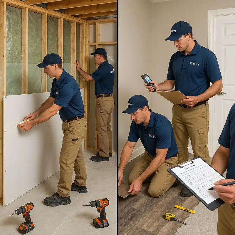 Repairs and Reconstruction process in East Bangor, PA